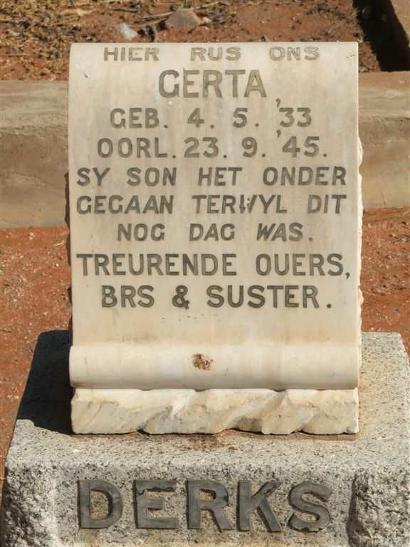 DERKS Gerta 1933-1945