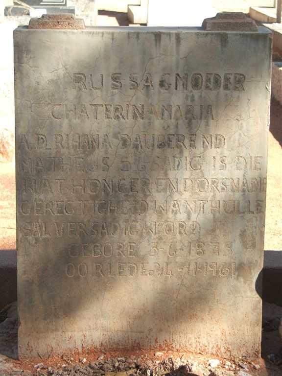 DAUBEREND Chaterina Maria Adrihana 1873-1961