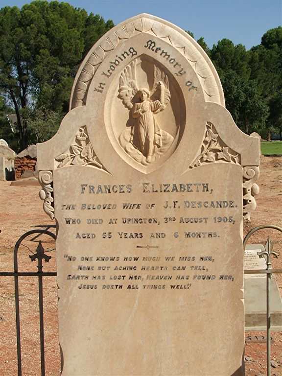 DESCANDE Frances Elizabeth  -1905