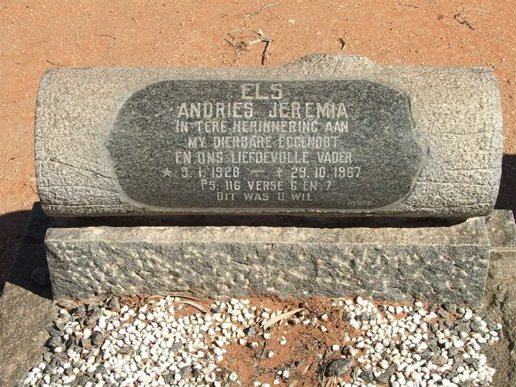 ELS Andries Jeremia 1928-1967