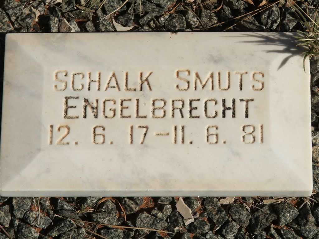 ENGELBRECHT Schalk Smuts 1917-1981