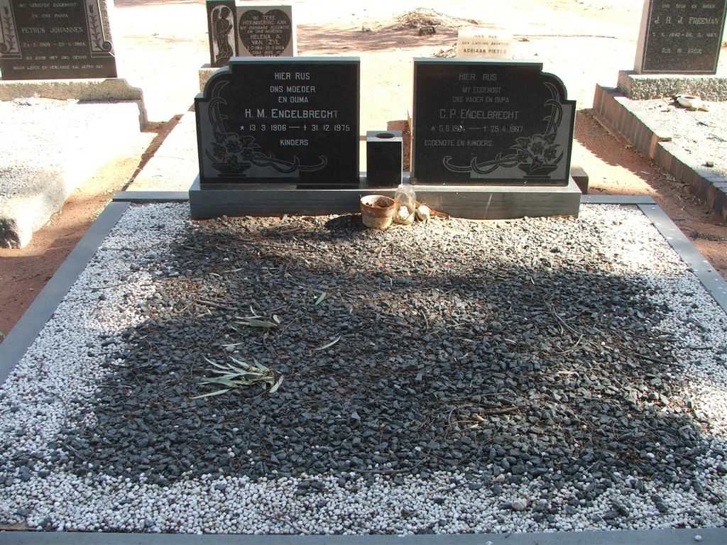 ENGELBRECHT C. P. 1904-1967 &amp; H.M. 1906-1975