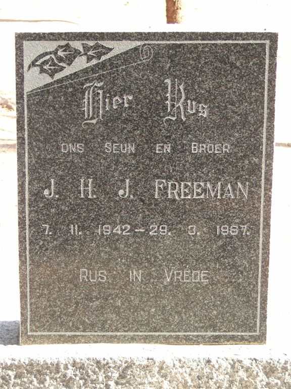 FREEMAN J.H.J. 1942-1967