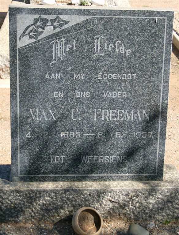 FREEMAN Max C. 1885-1957