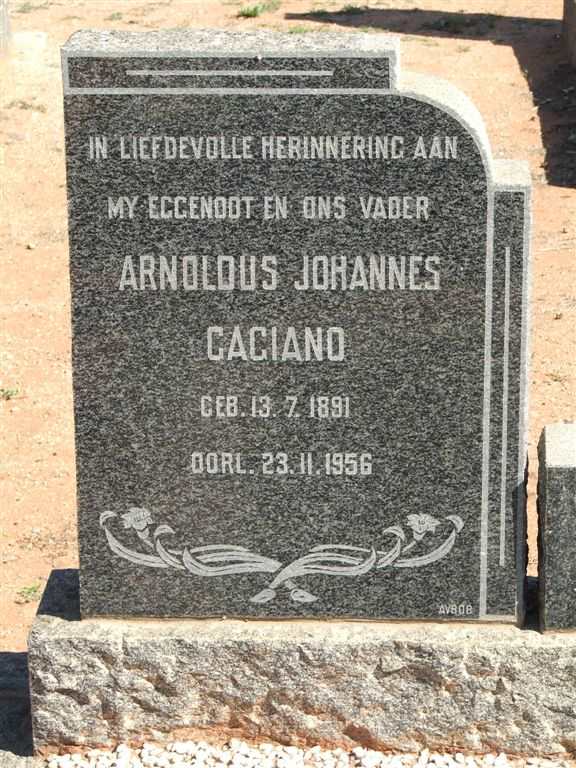 GAGIANO Arnoldus Johannes 1891-1956