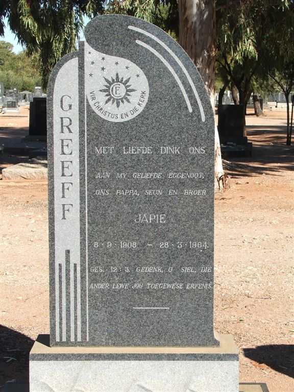 GREEFF Japie 1908-1964