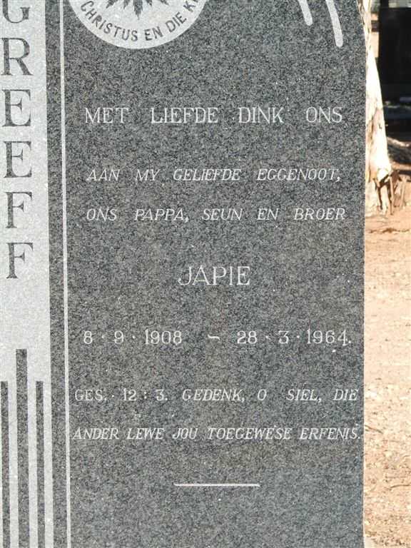 GREEFF Japie 1908-1964