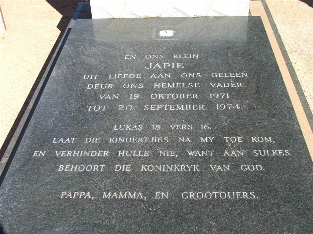 GREEFF Japie 1971-1974