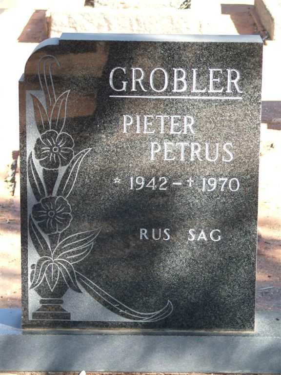 GROBLER Pieter Petrus 1912-1970
