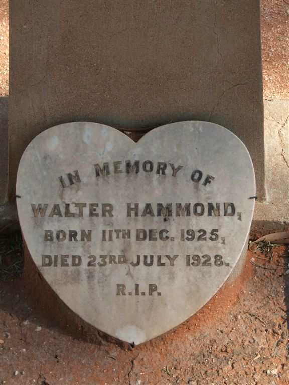 HAMMOND Walter 1925-1928
