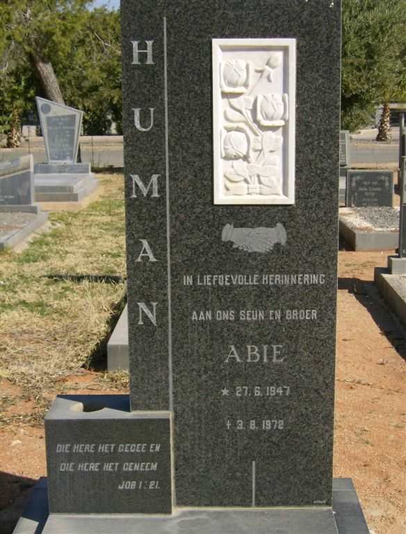 HUMAN Abie 1947-1972