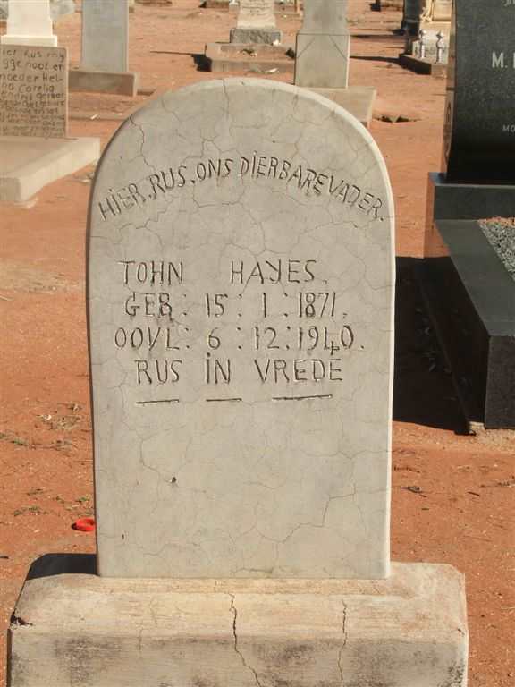 HAYES John 1871-1940