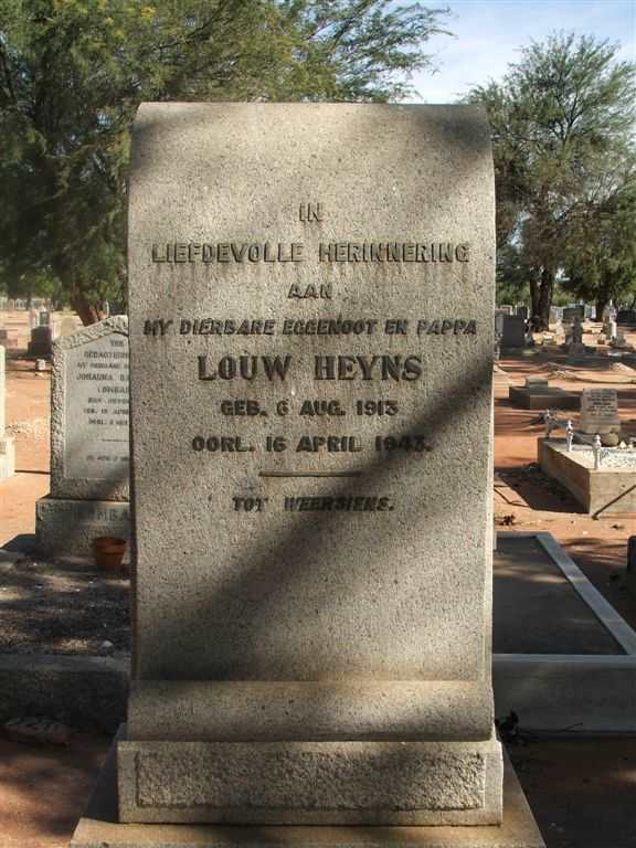 HEYNS Louw 1913-1943