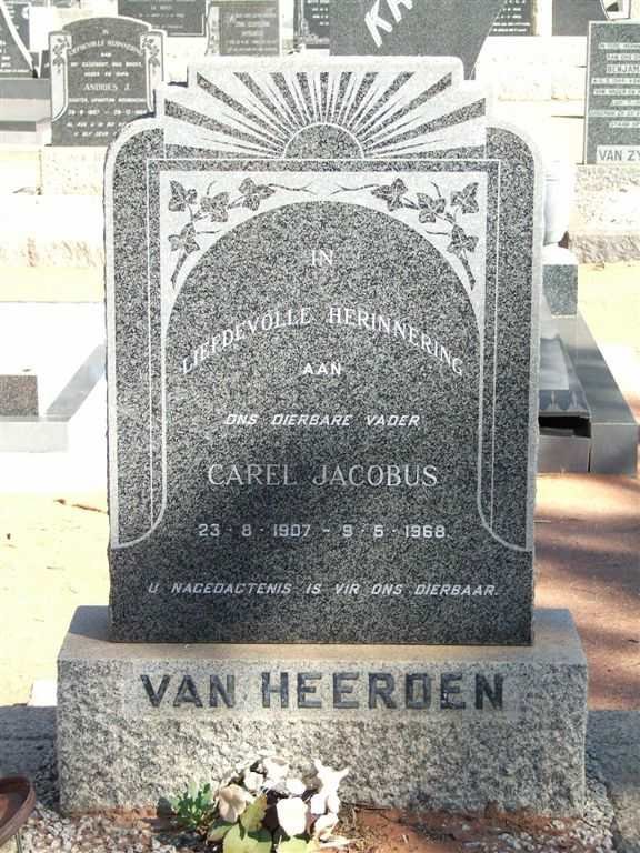 HEERDEN Carel Jacobus, van 1907-1968