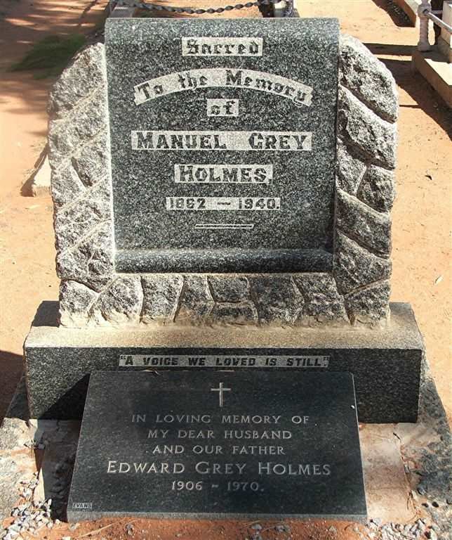 HOLMES Manuel Grey 1862-1940 :: HOLMES Edward Grey 1906-1970