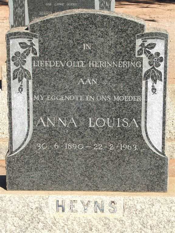 HEYNS Anna Louisa 1890-1963