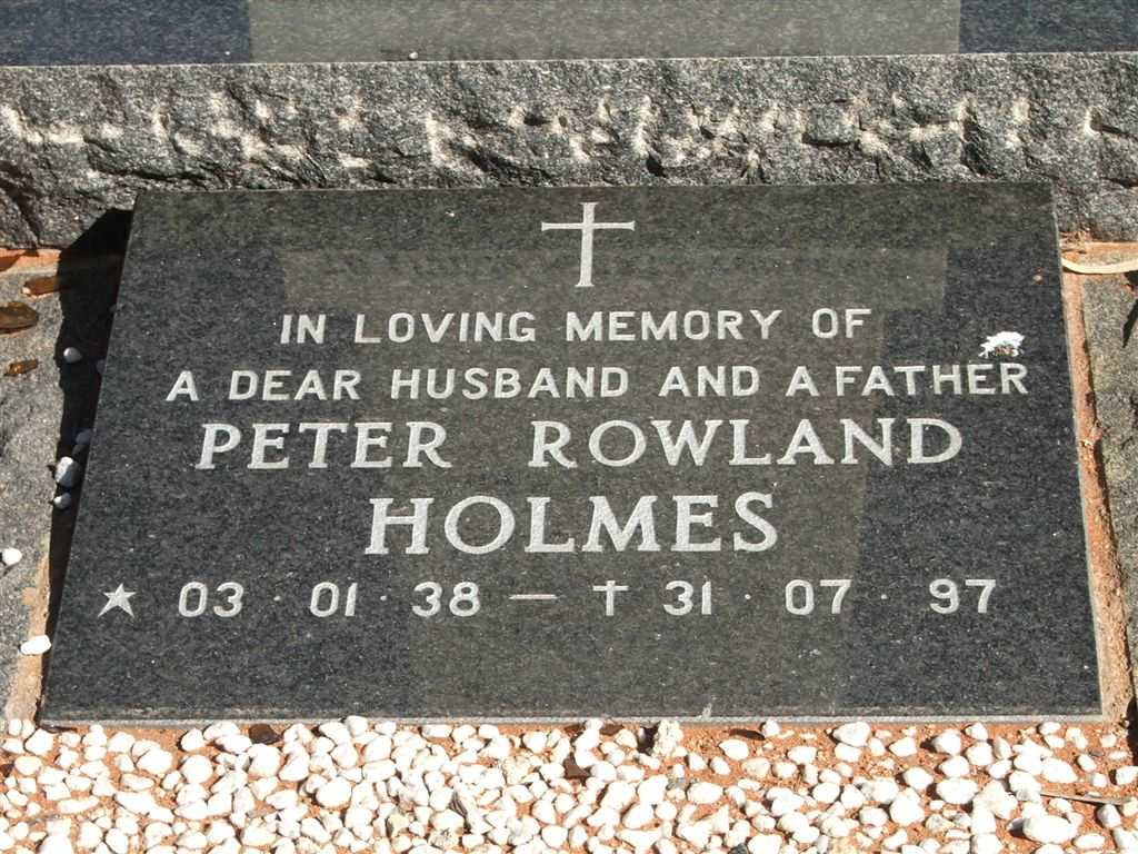 HOLMES Peter Rowland 1938-1997