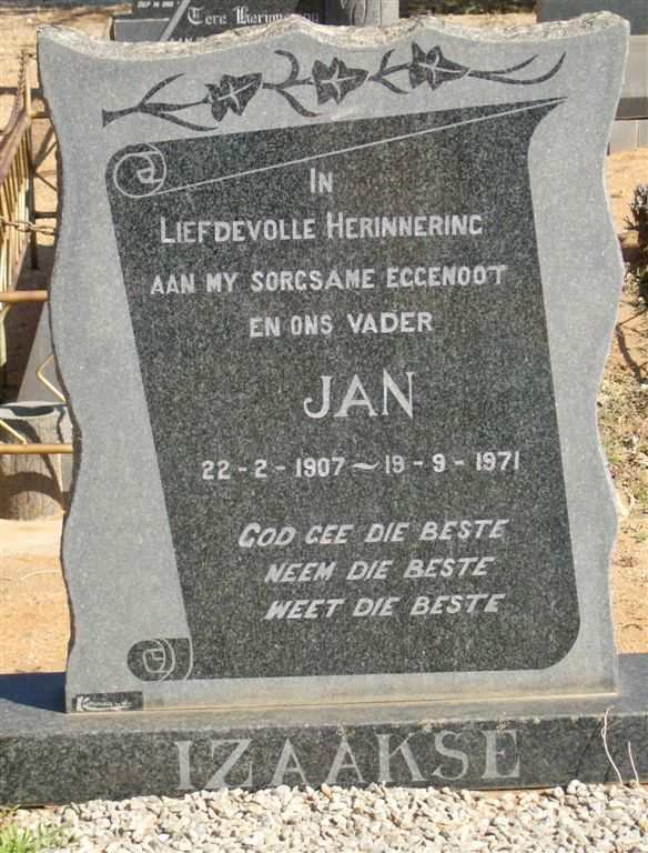 IZAAKSE Jan 1907-1971