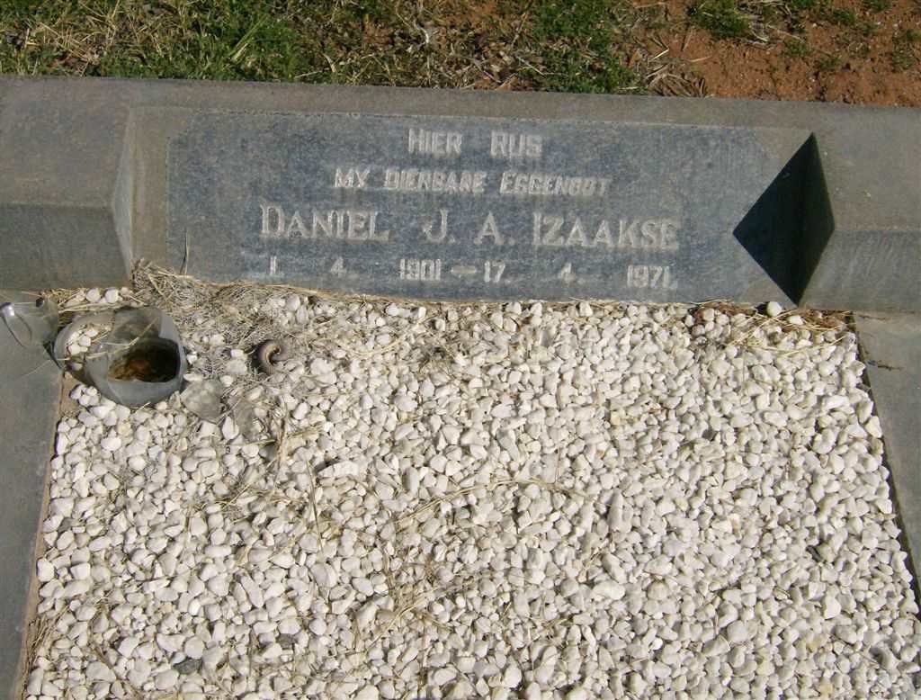 IZAAKSE Daniel J.A. 1901-1971