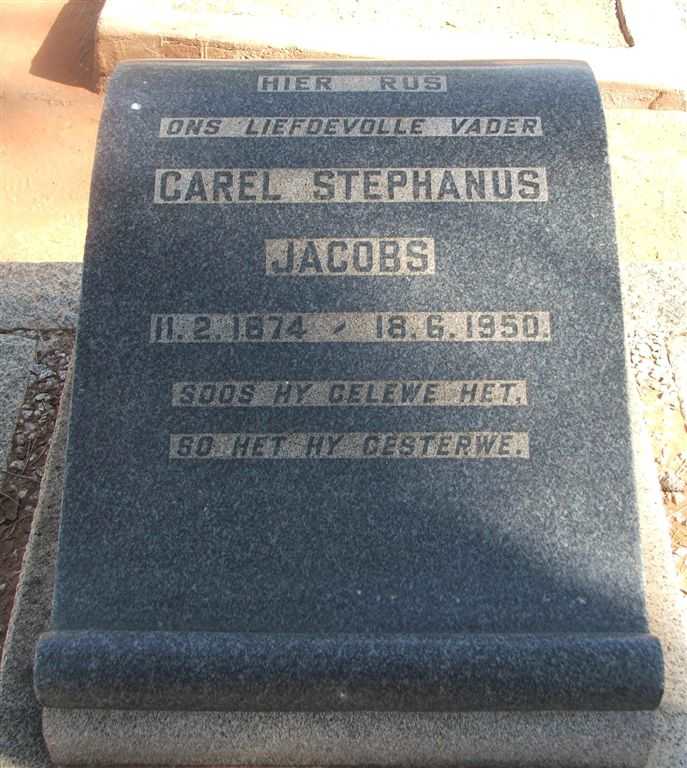 JACOBS Carel Stephanus 1874-1950
