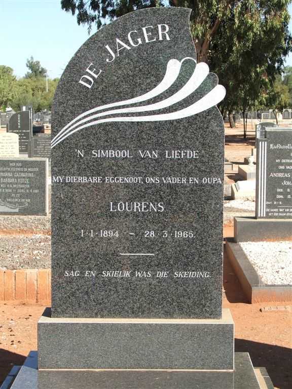 JAGER Lourens, de 1894-1965