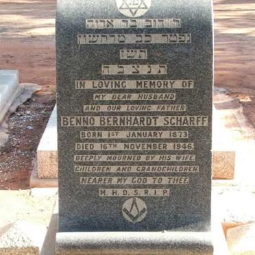 SCHARFF Benno Bernhardt 1873-1946