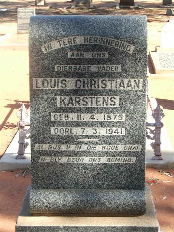 KARSTENS Louis Christiaan 1875-1941