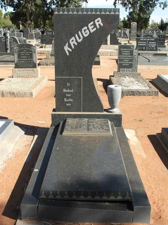 KRUGER Jacob F.E. 1910-1970 &amp; Engela P.D. 1916-1989