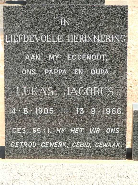 KRUGER Lukas Jacobus 1905-1966