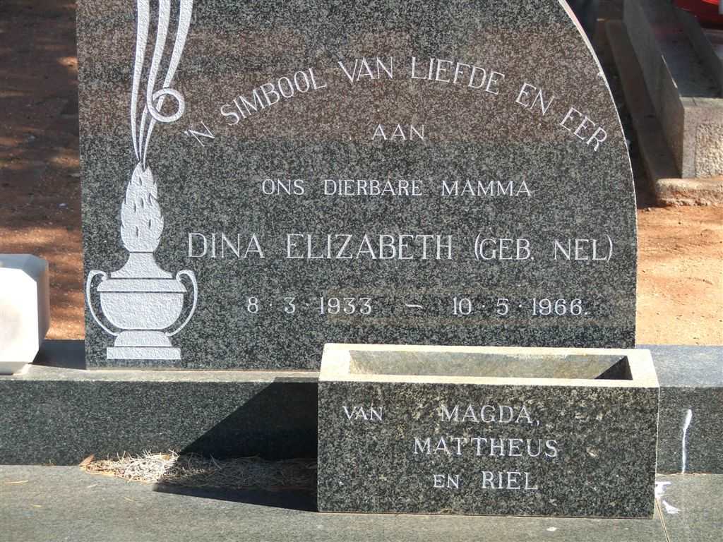 KUHN Dina Elizabeth nee NEL 1933-1966