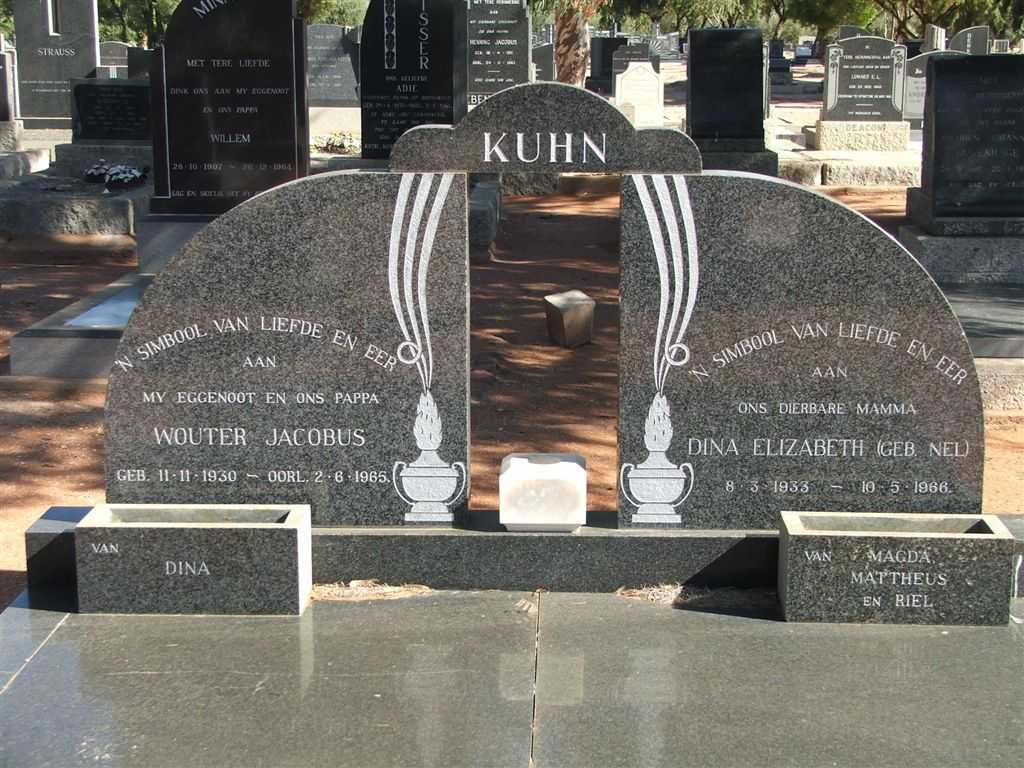 KUHN Wouter Jacobus 1930-1965 &amp; Dina Elizabeth NEL 1933-1966