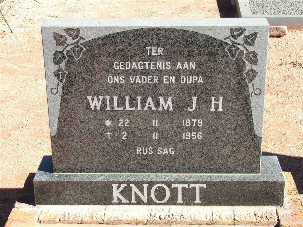 KNOTT William J.H. 1879-1956