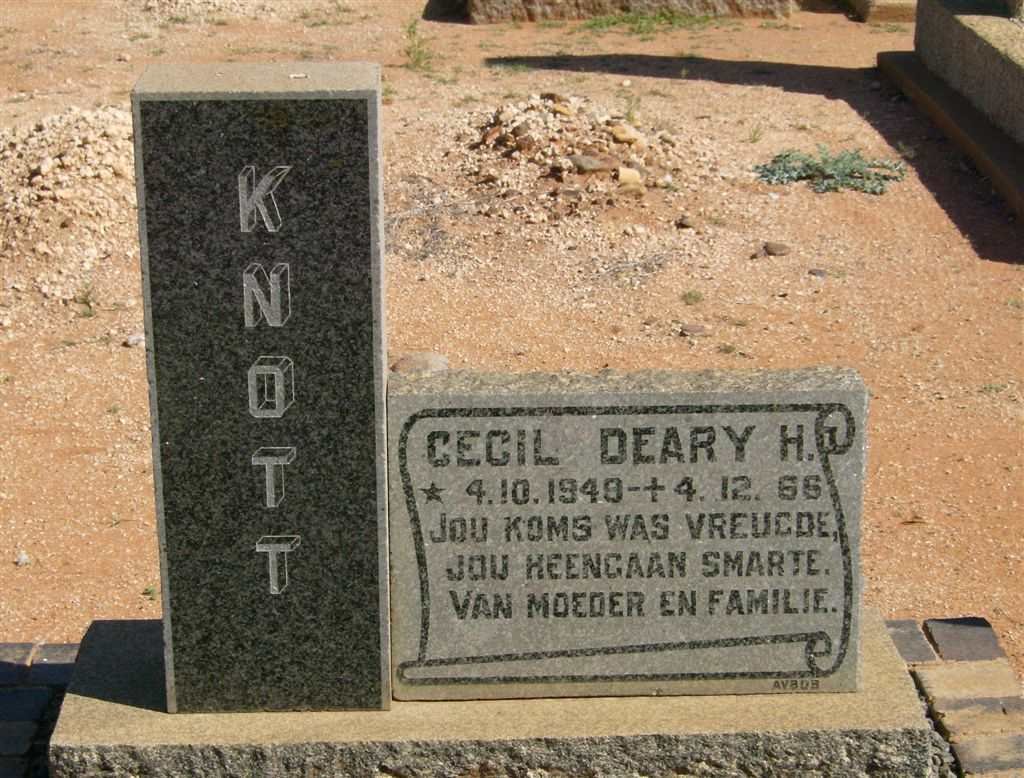 KNOTT Cecil Deary H. 1948-1966