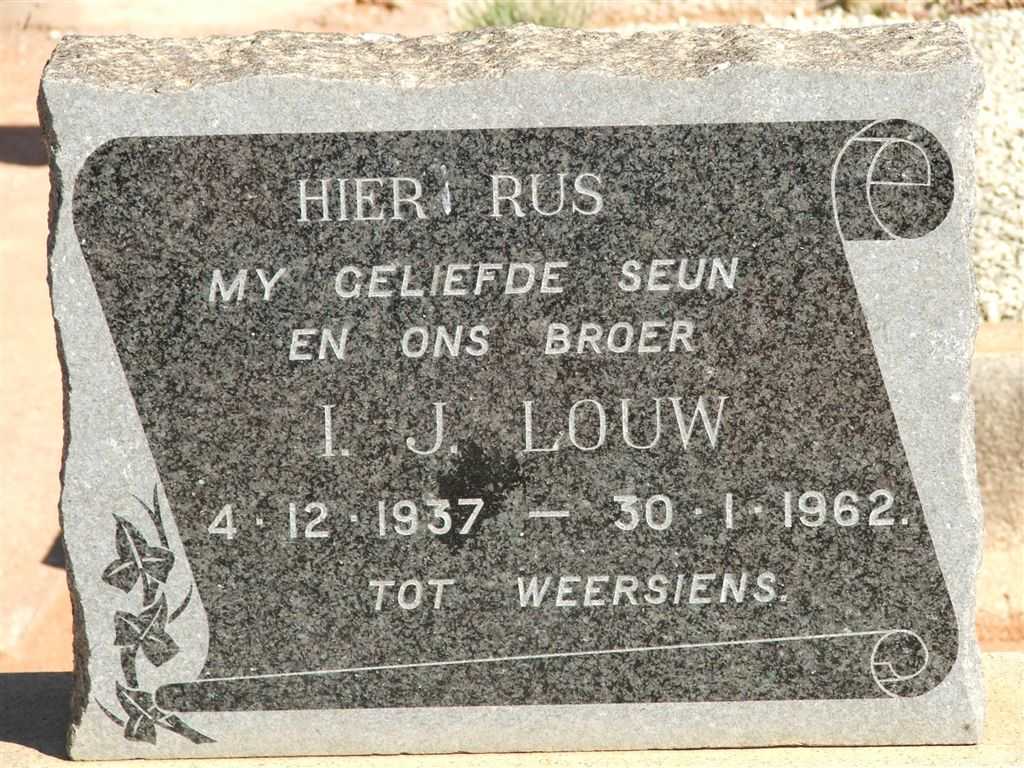LOUW I.J. 1937-1962