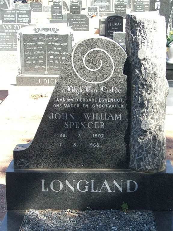 LONGLAND John William Spencer 1907-1968
