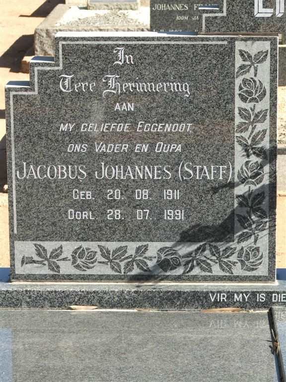 LIEBENBERG Jacobus Johannes 1911-1991