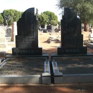 LOOTS Johannes Hendrik Jacobus 1888-1952 &amp; Margaretha Johanna Sophia nee VAN ZYL 1881-1956