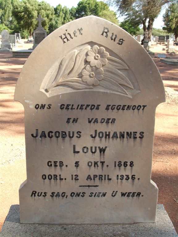 LOUW Jacobus Johannes 1868-1936