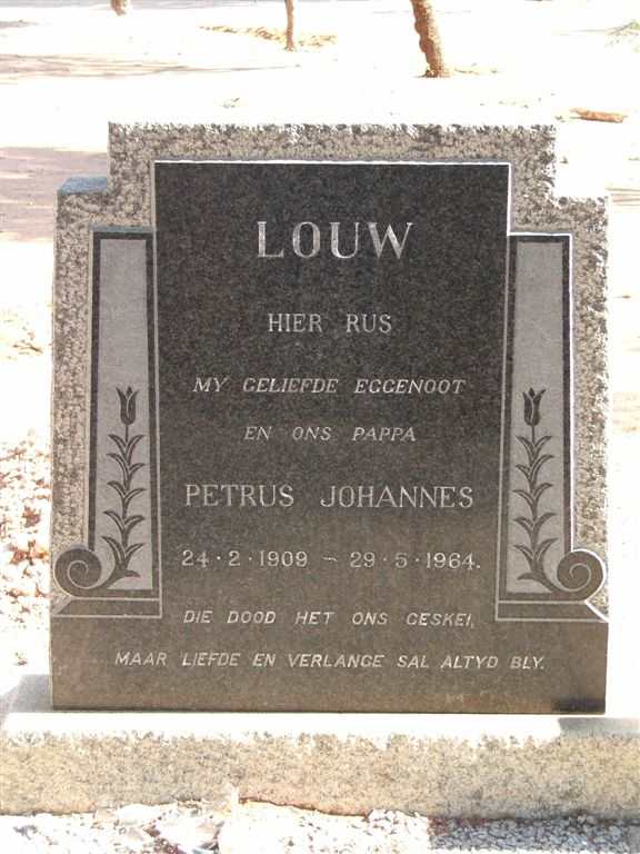 LOUW Petrus Johannes 1909-1964