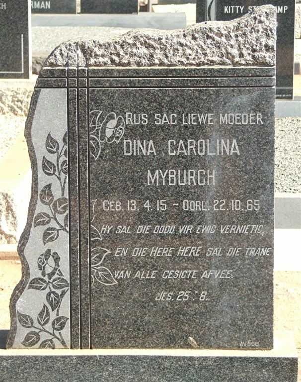 MYBURGH Dina Carolina 1915-1965