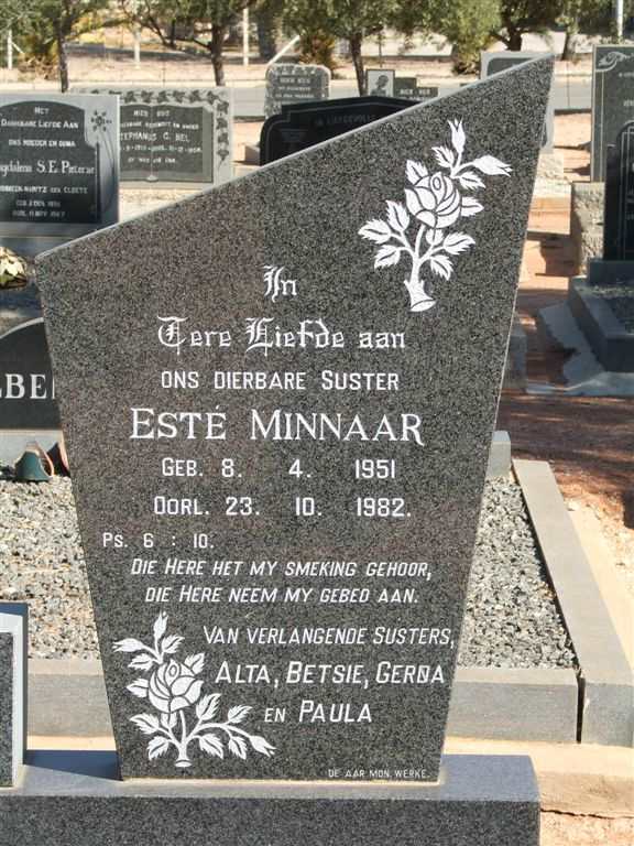 MINNAAR Esté 1951-1982