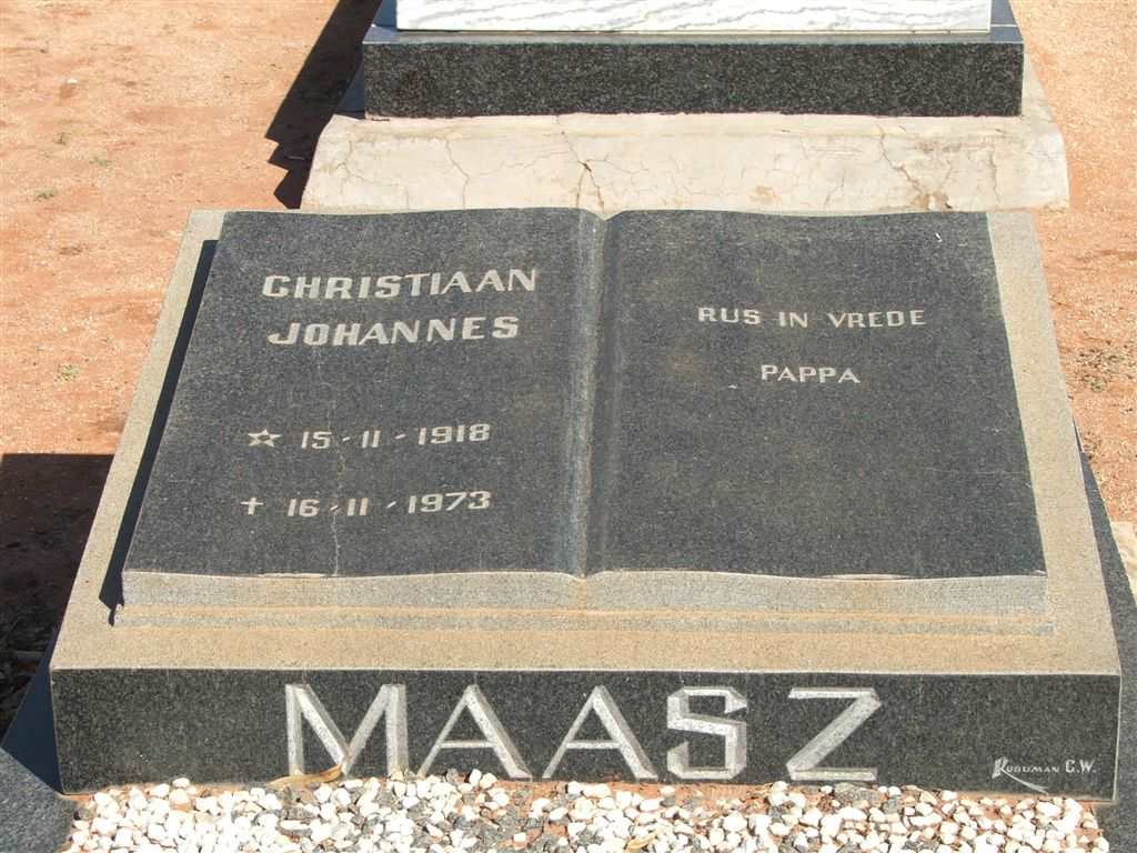 MAASZ Christiaan Johannes 1918-1973