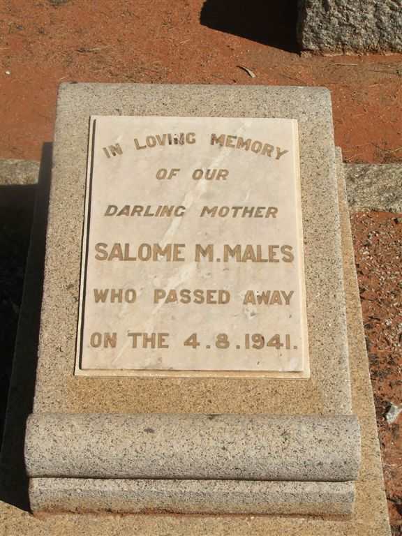 MALES Salome M. -1941