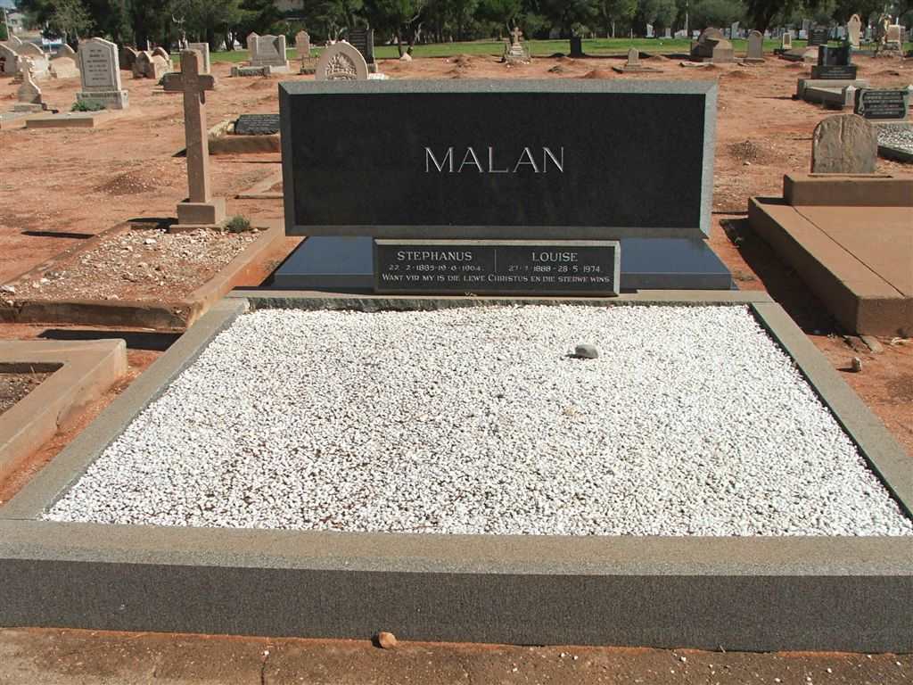 MALAN Stephanus 1885-1964 &amp; Louise 1888-1974