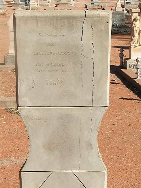 MARITZ Cecilia J.H. 1854-1933