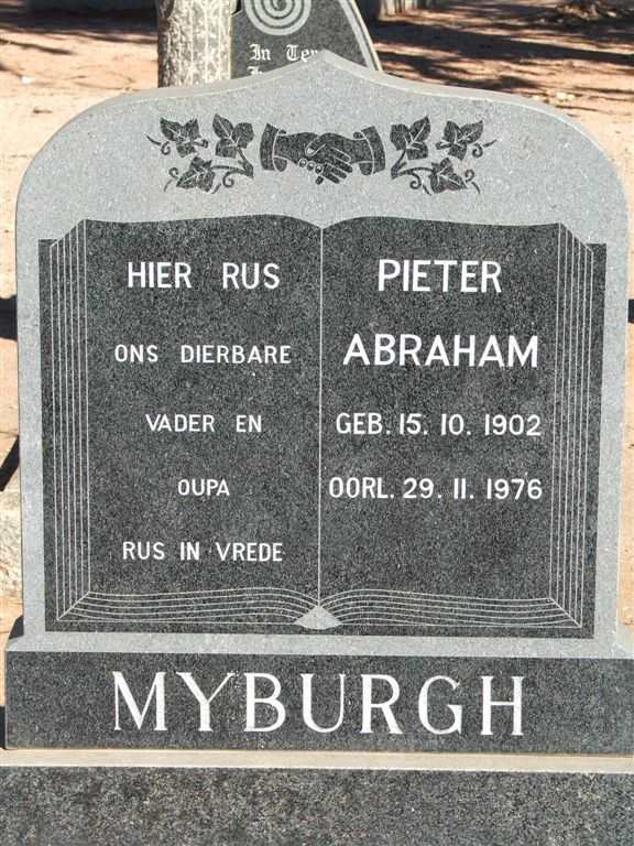MYBURGH Pieter Abraham 1902-1976