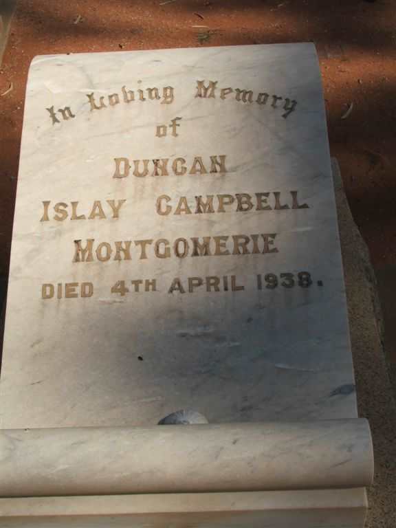 MONTGOMERIE Duncan Islay Campbell -1938