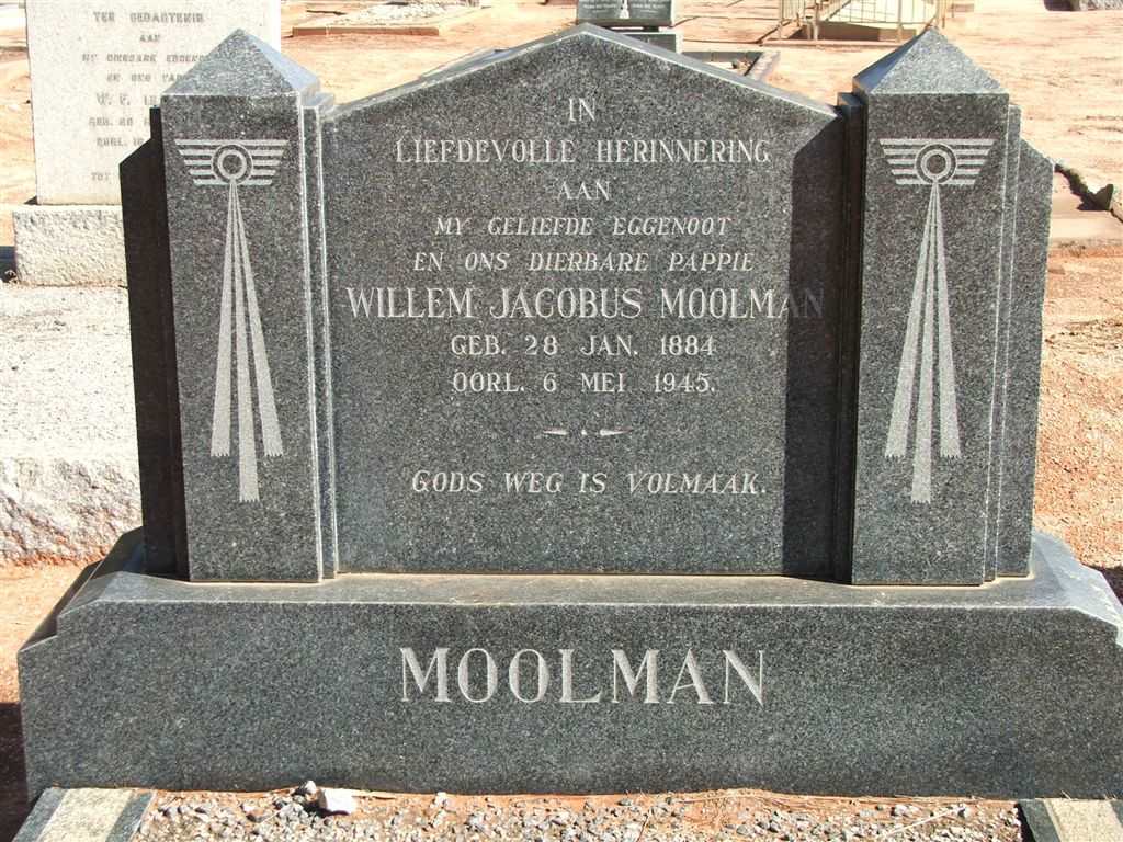 MOOLMAN Willem Jacobus 1884-1945