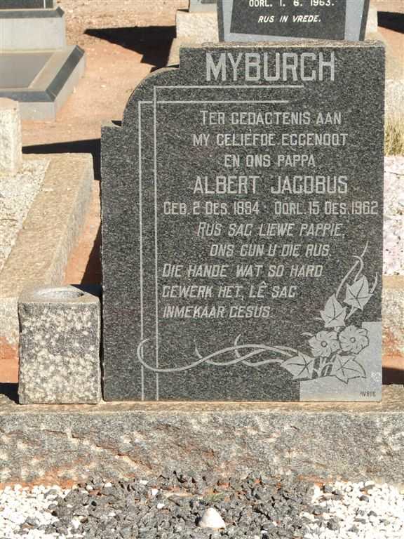 MYBURGH Albert Jacobus 1894-1962