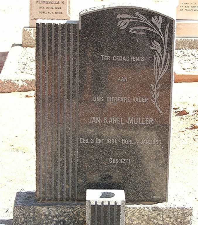 MULLER Jan Karel 1881-1955